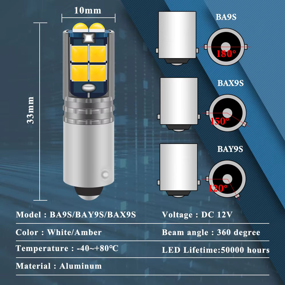 2x Car Led T4W Wedge W5W Led