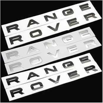 3d ABS Logo Letters Land Range Rover