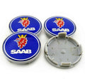 4pcs 63mm Saab Centre Caps