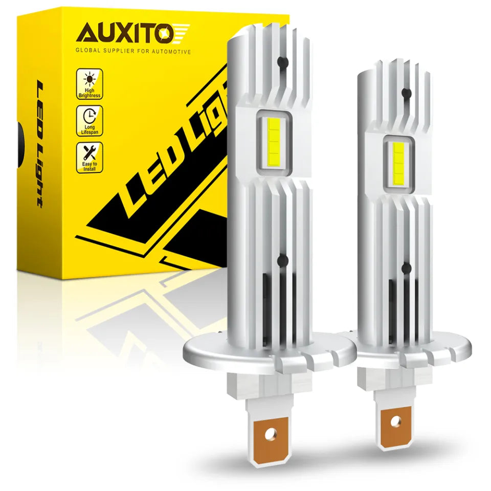AUXITO 2Pcs Canbus LED Headlight Bulb H1 12000LM
