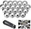 20Pcs Silver Chrome Car Wheel Nut Cover