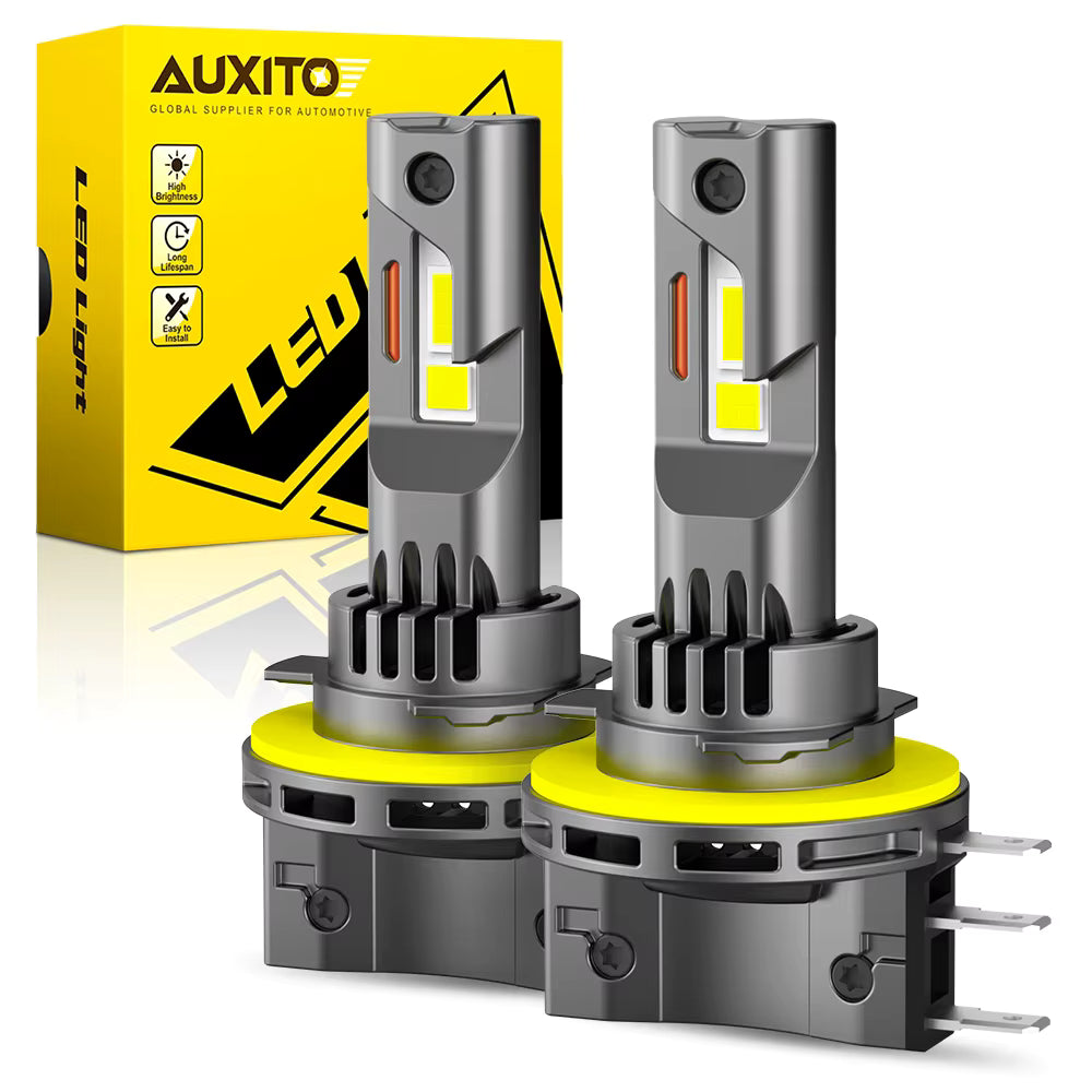 AUXITO 2Pcs Canbus LED Headlight Bulb H15 22000LM