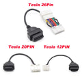 Tesla 12/20/26pin to 16pin Male Female OBD2 Cable
