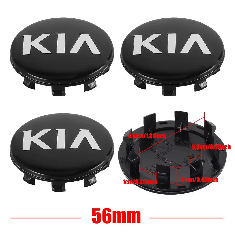4pcs 56mm KIA Centre Caps