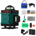 4D 16 Lines Laser Level Self Leveling Green Beam 360° Horizontal Vertical Cross Line Tool