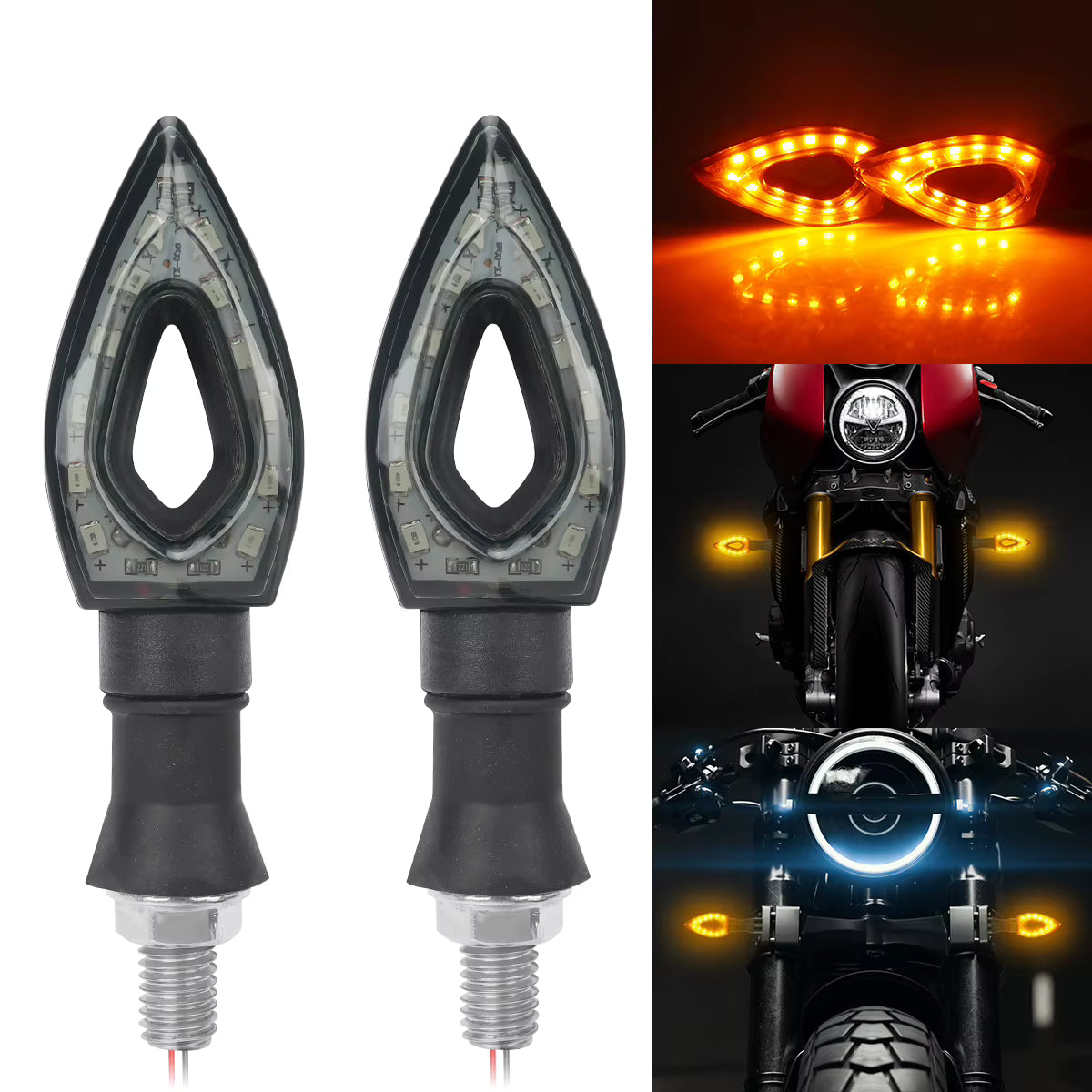 2pcs Motorcycle Turn Signal Light