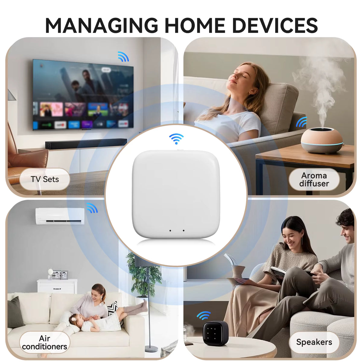 Gateway Tuya Devices Bluetooth Wired Smart Hub Smart Life Products Home Control Panel Compatible with Alexa