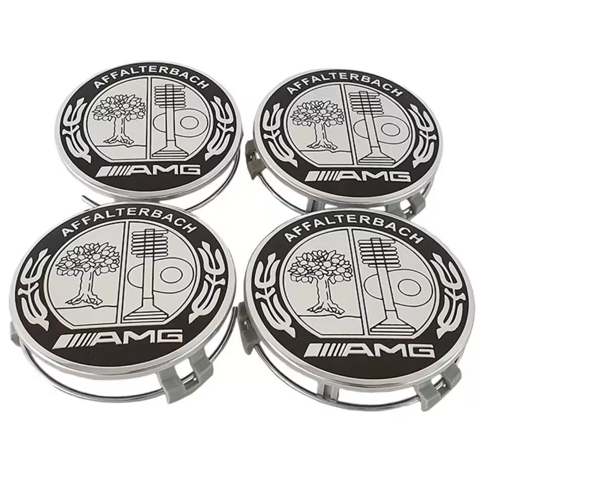 4pcs 75MM Mercedes Centre Caps Affalterbach